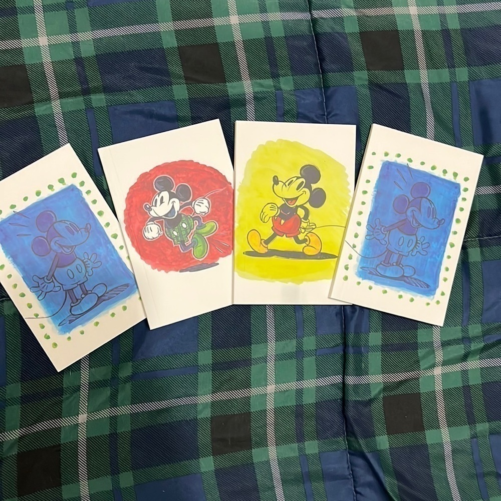 Set of 4 Mickey Mouse notebooks Disney